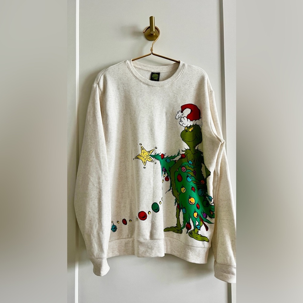 EUC Target’s Dr. Seuss The Grinch Christmas Sweatshirt Size Large - Picture 7 of 13